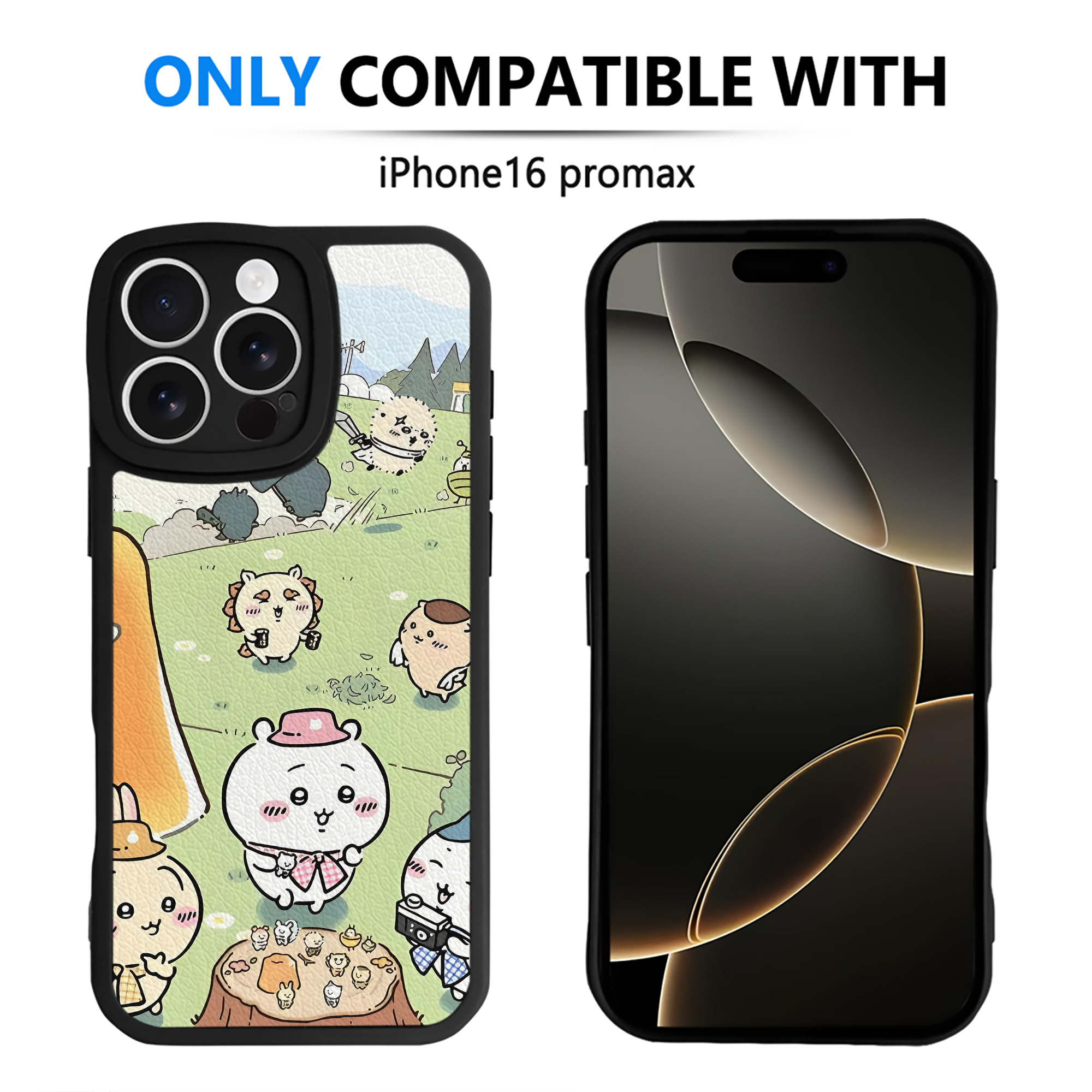 （画像用） ちいかわ Chii-kawa 【iPhone 16シリーズ対応】シリコンスマホケース（レザー調） 材質：シリコン